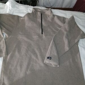 The North Face Beige Quarter-Zip Fleece